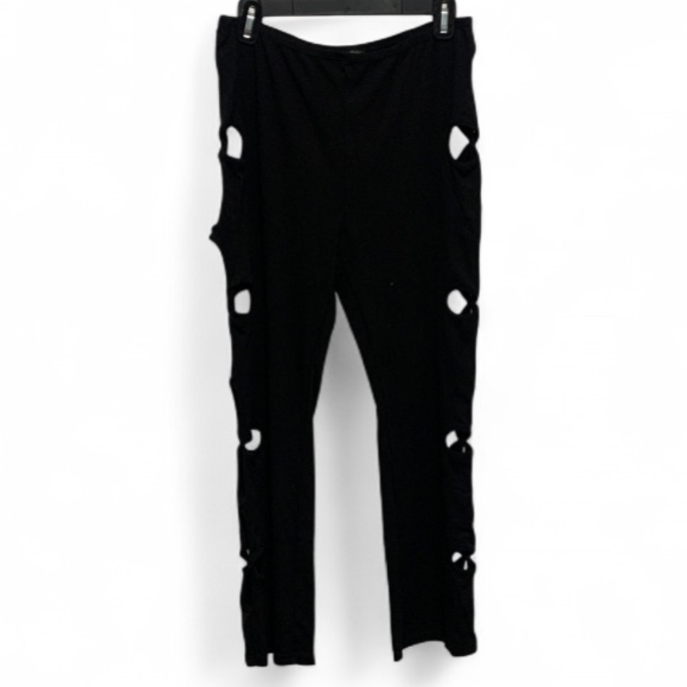 Club Exx Dolls Kill Star Child Black Cut Out Sides Leggings Size XL